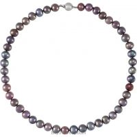 Sterling Silver Freshwater Cultured Black Pearl Necklace