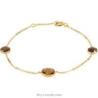 14KY Gold Quartz Bracelet