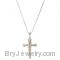 Sterling Silver Gold Plated Three-Nails Promise Necklace